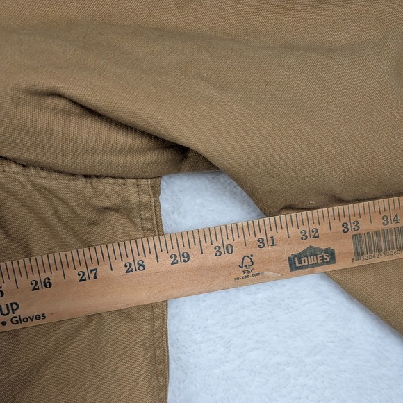 Vtg Duck Head Coat Mens 2XL Beige Field Chore Jacket Corduroy Flannel Lined - Picture 6 of 8